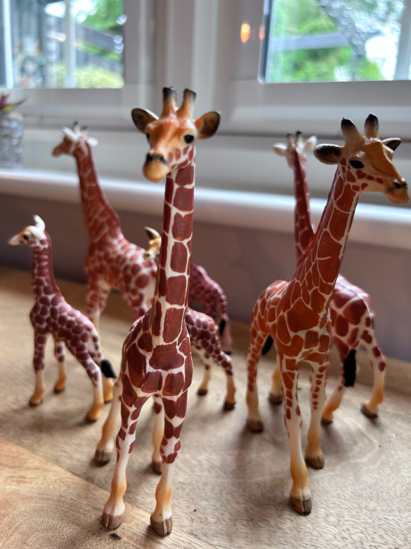 Toy giraffes